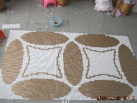 Gold Foil Mosaic Pattern Coin