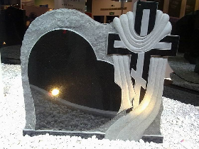 Black Granite Headstone