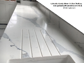 Calacatta Quartz Kitchen Countertop