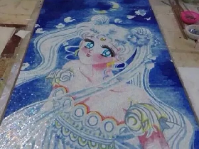 Cartoon Glass Mosaic Mural