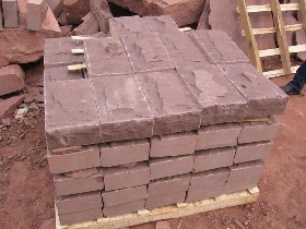 Purple Sandstone Mushroom Wall Block