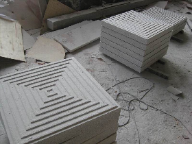 hazard warning paving stone