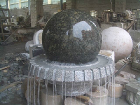 Rotating Granite Ball Fountain