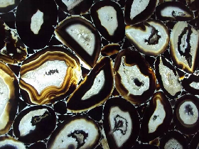 Backlit Black Agate