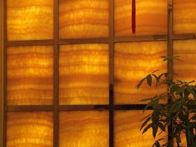 Translucent Honey Onyx Backdrop