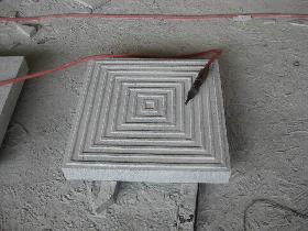 hazard warning paving granite