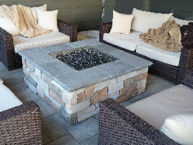 Landscaping Firepit Glass