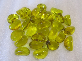 Yellow Glass Pebble