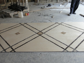 Marble inlay flooring design pattern mosaic medallion