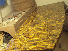 Golden Tiger Eye Gemstone Solid Surfece