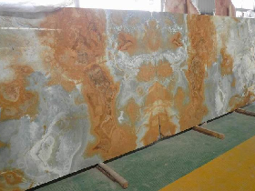 Golden Blue Onyx Slabs