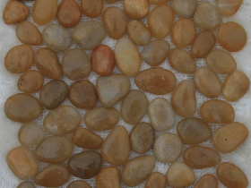 Polished Pebble Stone on Mesh 002