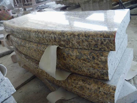 Big Granite Curved Step