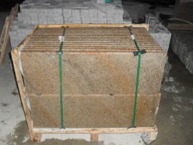 Yellow Granite Stair Tread