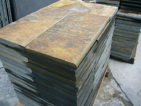 Rusty Brown Slate Pool Coping