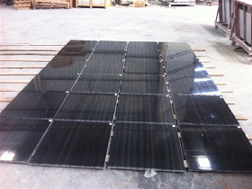 Oak Black Marble Floor Tile