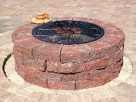 Lava Rock Firepit