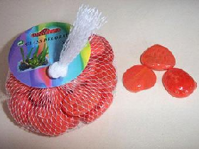 Red Glass Pebble