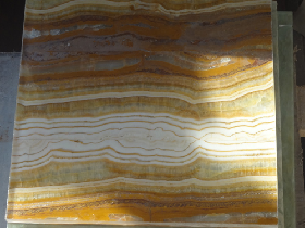 Tiger Onyx with Glass Tiles