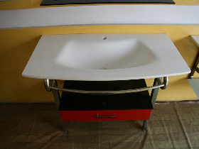 Crystallized Stone Integrated Sink