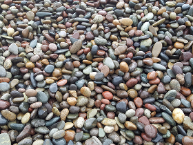 Mixed Color Natural River Rocks