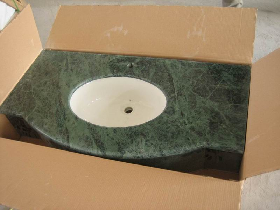 Green Marble Vanity Tops