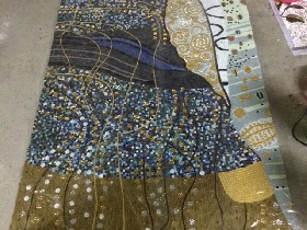 giant mosaic mural