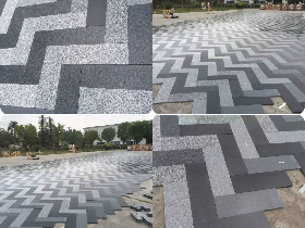 Outdoor Granite Paving Waterline