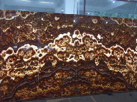 Bubble Brown Onyx Backlit