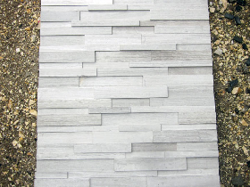 White Marble Stacked Stone