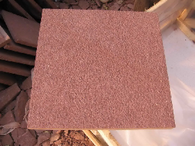 Red Sandstone Chiselled Tiles