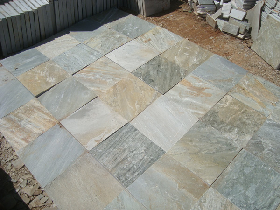 Golden Quartzite Paving Slabs