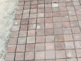 Red Lava Rock Stone Paver Brick