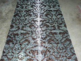 Gold Leaf Crystal Glass Mosaic
