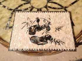 Shell Mosaic Pattern Panda