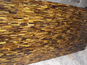 Tiger Eye Mosaic Panel for Villa Project