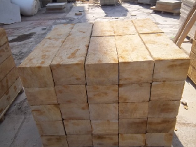 Golden Sandstone Wall Block