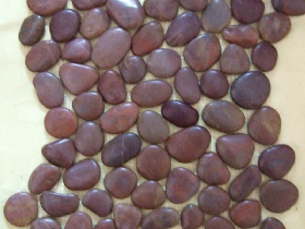 Red Pebble Stone Mosaic