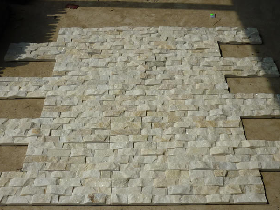 White Quartzite Mushroom Stacked Stone