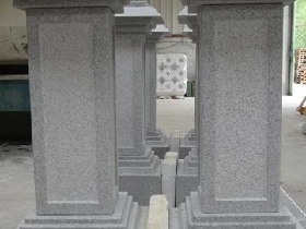 Grey Granite Pillars