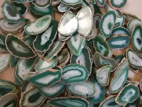 Green Agate Slice
