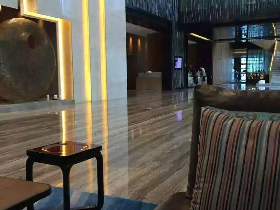 Silver Travertine Hotel Lobby Flooring