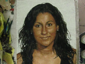 Portrait Art Mosaic with Photo Frame