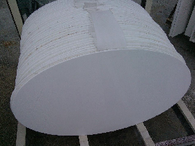 Crystallized Stone Oval Table Top