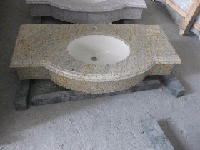 Kashmir Gold Cream Granite Vanity Top