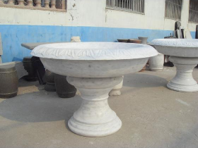 White Marble Flower Vase