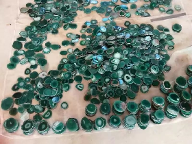 Polished Green Agate Slice