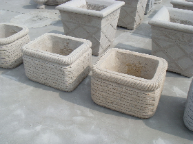 Yellow Granite Flowerpot