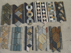 Slate Mosaic Border