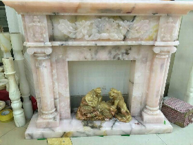 Onyx Fireplace Mantel 008